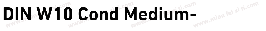 DIN W10 Cond Medium字体转换